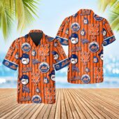 New York Mets Summer Waves Hawaiian Shirt - TeeAloha