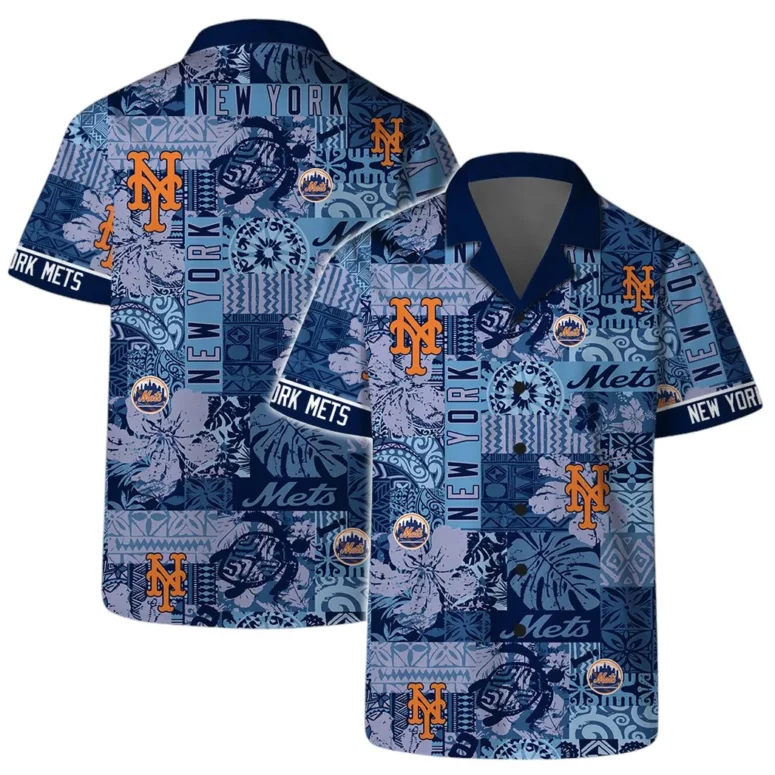 New York Mets Sunset Paradise Hawaiian Shirt