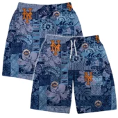 New York Mets Sunset Paradise Hawaiian Short - TeeAloha