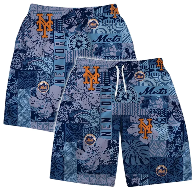 New York Mets Sunset Paradise Hawaiian Shirt