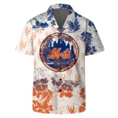 New York Mets Team Logo One Pride Hawaiian Shirt Front - TeeAloha