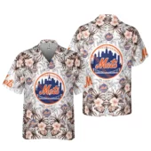 New York Mets Tropic Flair Hawaiian Shirt - TeeAloha