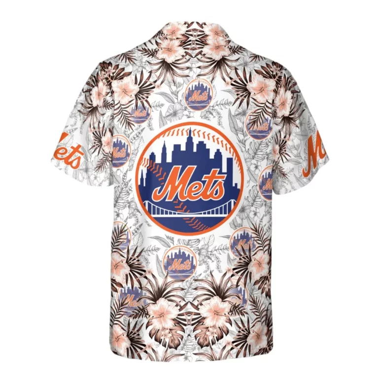 New York Mets Tropic Flair Hawaiian Shirt