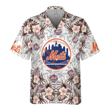 New York Mets Tropic Flair Hawaiian Shirt