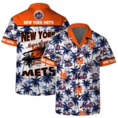 New York Mets Tropic Stars Hawaiian Shirt - TeeAloha