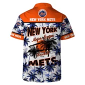 New York Mets Tropic Stars Hawaiian Shirt Back - TeeAloha