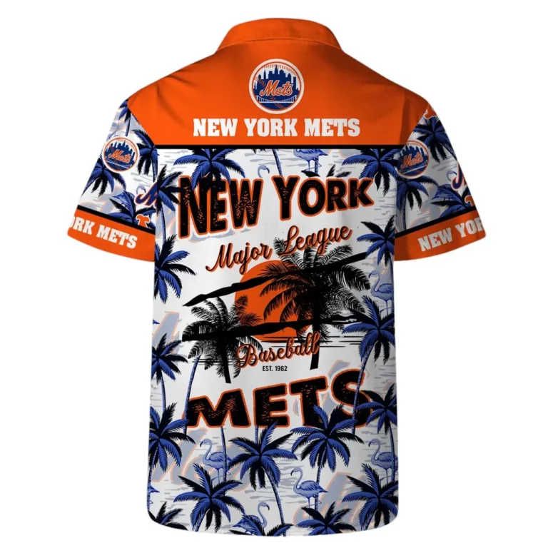 New York Mets Tropic Stars Hawaiian Shirt