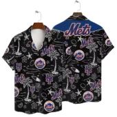 New York Mets Tropical Breeze Hawaiian Shirt - TeeAloha