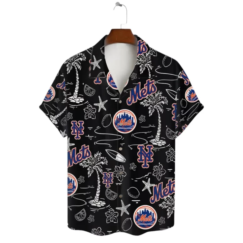 New York Mets Tropical Breeze Hawaiian Shirt