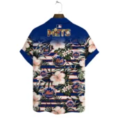 New York Mets Tropical Dream Hawaiian Shirt Back - TeeAloha