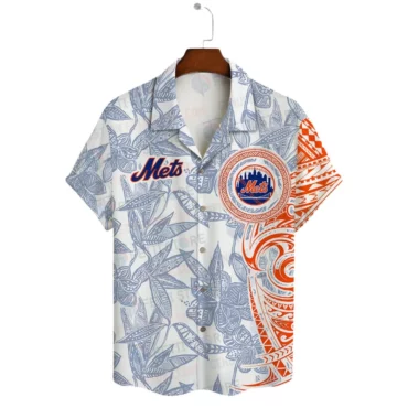 New York Mets Tropical Game Day Hawaiian Shirt