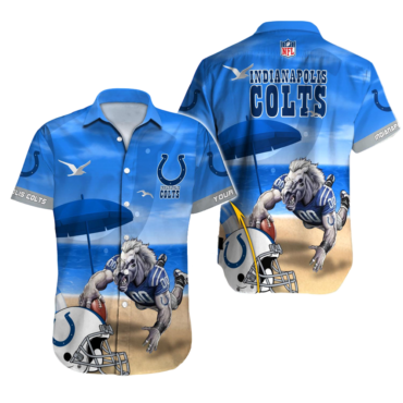 Personalized Indianapolis Colts Beautiful Beach Hawaiian Shirt