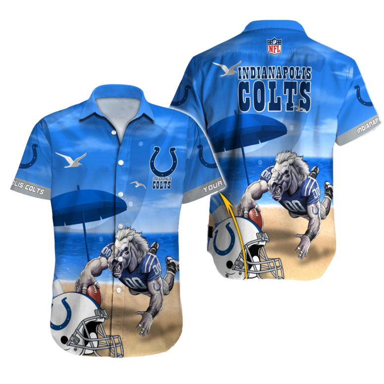 Personalized Indianapolis Colts Beautiful Beach Hawaiian Shirt