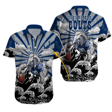 Personalized Indianapolis Colts Indy Pride Paradise Hawaiian Shirt