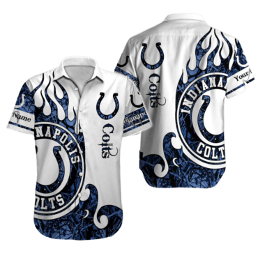 Personalized Indianapolis Colts Island Sky Hawaiian Shirt