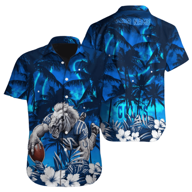 Personalized Indianapolis Colts Island Victory Hawaiian Shirt