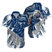 Personalized Indianapolis Colts Tropical Grid Hawaiian Shirt