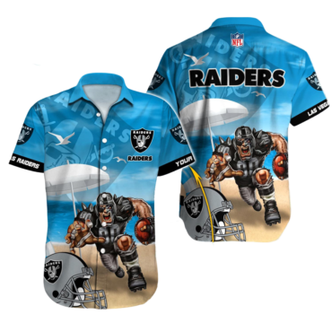 Personalized Las Vegas Raiders Beach Blitz Hawaiian Shirt