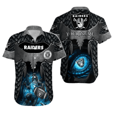 Personalized Las Vegas Raiders Dragon Eye Hawaiian Shirt