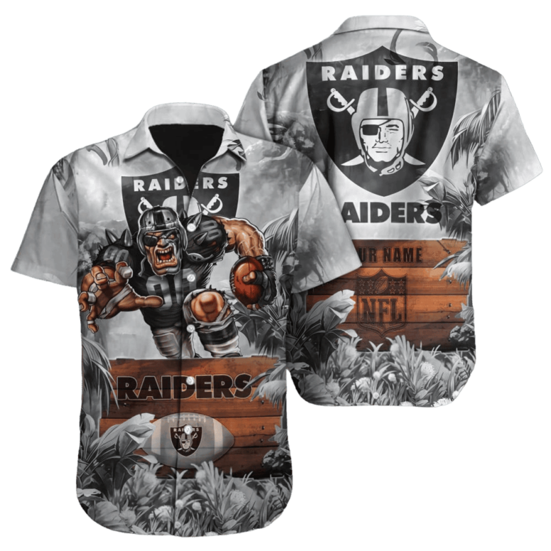 Personalized Las Vegas Raiders Jungle Blitz Hawaiian Shirt