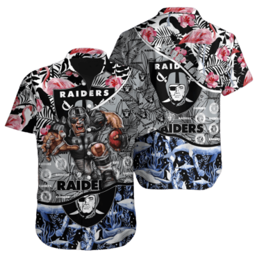 Personalized Las Vegas Raiders Oceanic Jungle Hawaiian Shirt