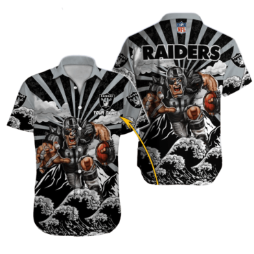 Personalized Las Vegas Raiders Rising Storm Hawaiian Shirt