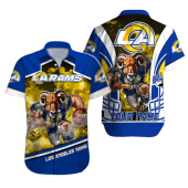 Personalized Los Angeles Rams Fierce Mascot Hawaiian Shirt