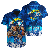 Personalized Los Angeles Rams Tropical Night Hawaiian Shirt