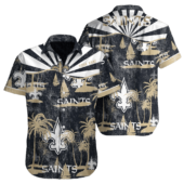 Personalized New Orleans Saints Sunset Sail Hawaiian Shirt