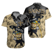 Personalized New Orleans Saints Tiki Tropic Hawaiian Shirt