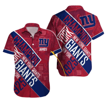 Personalized New York Giants Champion Spirit Hawaiian Shirt