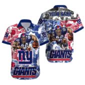 Personalized New York Giants Dynamic Waves Hawaiian Shirt