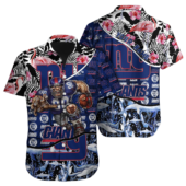 Personalized New York Giants Fierce Player Hawaiian Shirt