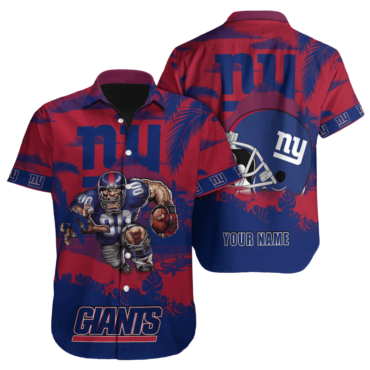 Personalized New York Giants Island Glory Hawaiian Shirt