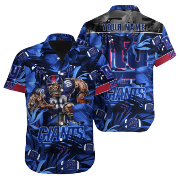 Personalized New York Giants Midnight Victory Hawaiian Shirt