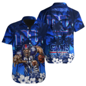 Personalized New York Giants Ocean Drive Hawaiian Shirt