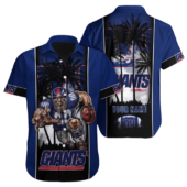 Personalized New York Giants Tropical Night Hawaiian Shirt