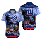 Personalized New York Giants Twilight Escape Hawaiian Shirt