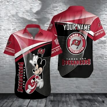 Personalized Tampa Bay Buccaneers Mickey Graphics Hawaiian Shirt