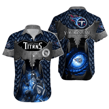 Personalized Tennessee Titans Dragon Eye Hawaiian Shirt