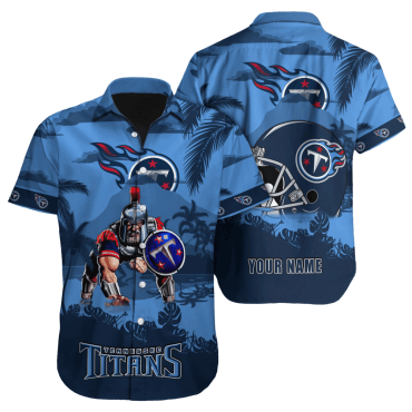 Personalized Tennessee Titans Island Defender Hawaiian Shirt