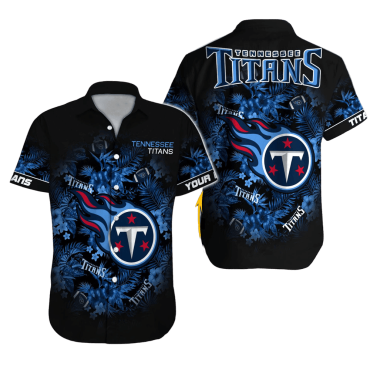 Personalized Tennessee Titans Midnight Flora Hawaiian Shirt