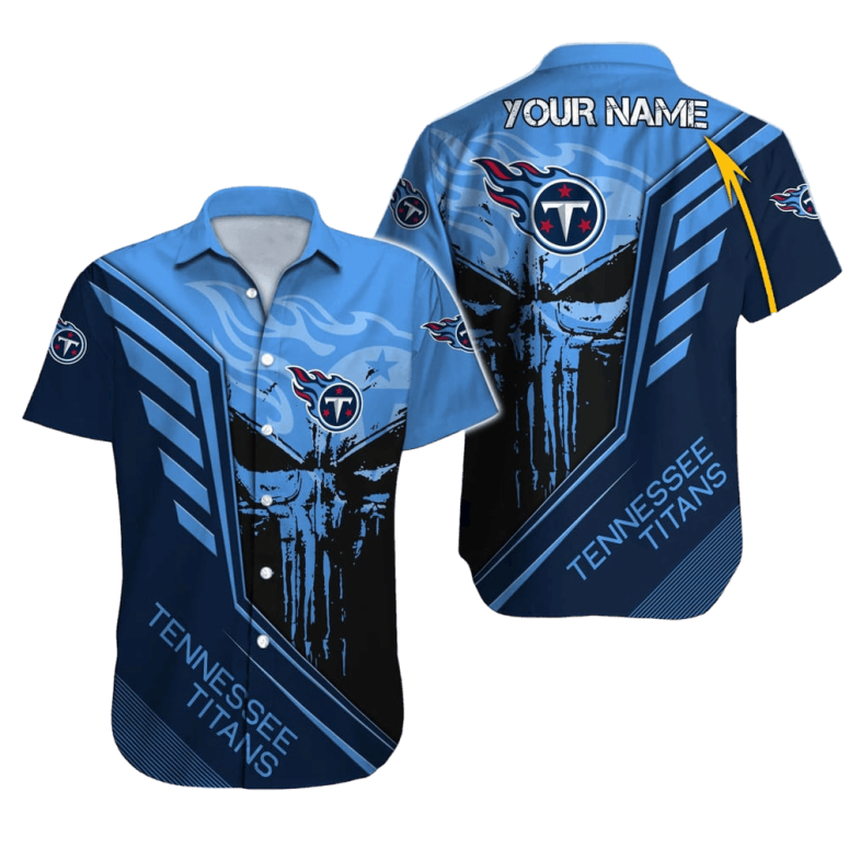 Personalized Tennessee Titans Tactical Strike Hawaiian Shirt