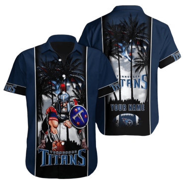 Personalized Tennessee Titans Tropical Warrior Hawaiian Shirt