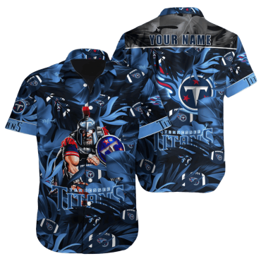 Personalized Tennessee Titans Warrior Leaves Hawaiian Shirt