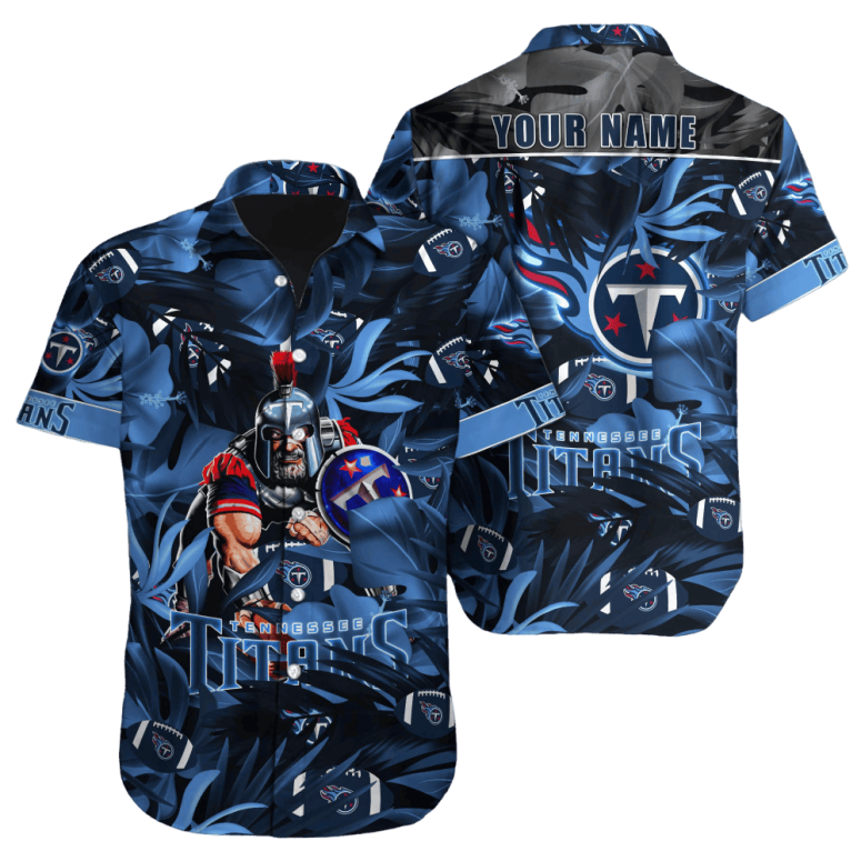 Personalized Tennessee Titans Warrior Leaves Hawaiian Shirt