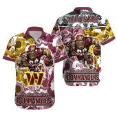 Personalized Washington Commanders Storm Blitz Hawaiian Shirt