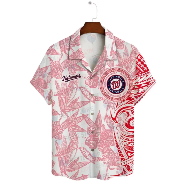 Personalized Washington Nationals Beachfront Bliss Hawaiian Shirt