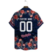 Personalized Washington Nationals Oceanic Dream Hawaiian Shirt Back - TeeAloha