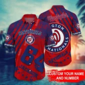 Personalized Washington Nationals Paradise Escape Hawaiian Shirt